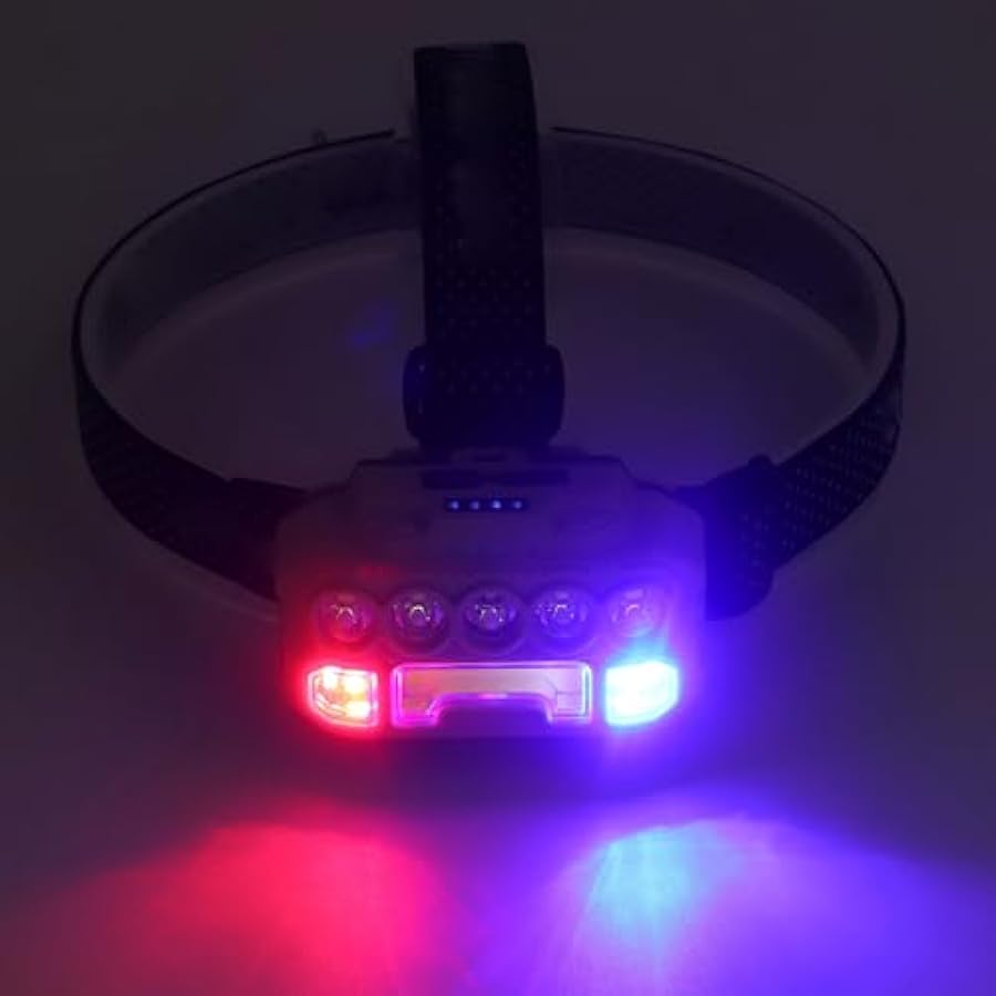 fabbrica diretta Lampada Frontale COB a LED Super Luminosa con Rilevamento dei Gesti Lampada Frontale Ricaricabile USB con Indicatore di Batteria per Campeggio All´aperto negozio online