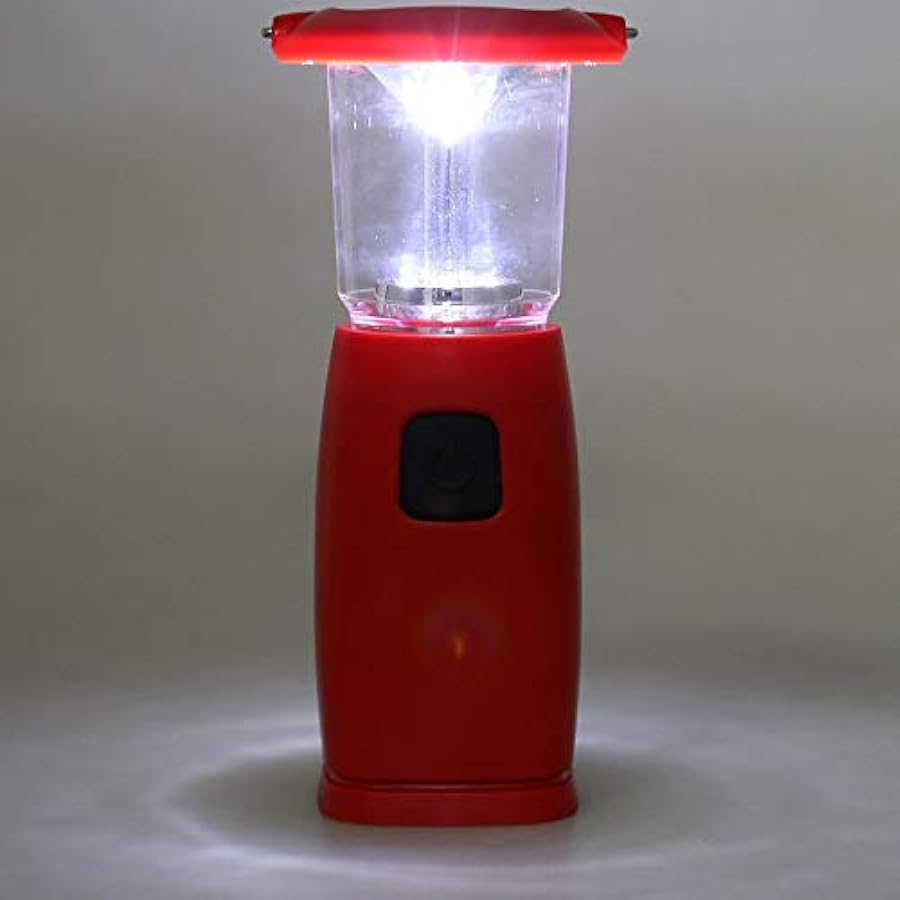 offerta speciale Lanterna da Campeggio Basso consumo di energia Portatile all´aperto 6 Lanterna a LED Mano Manovella Luce da Campeggio Solare per Escursioni Pesca di Emergenza Rosso a buon mercato