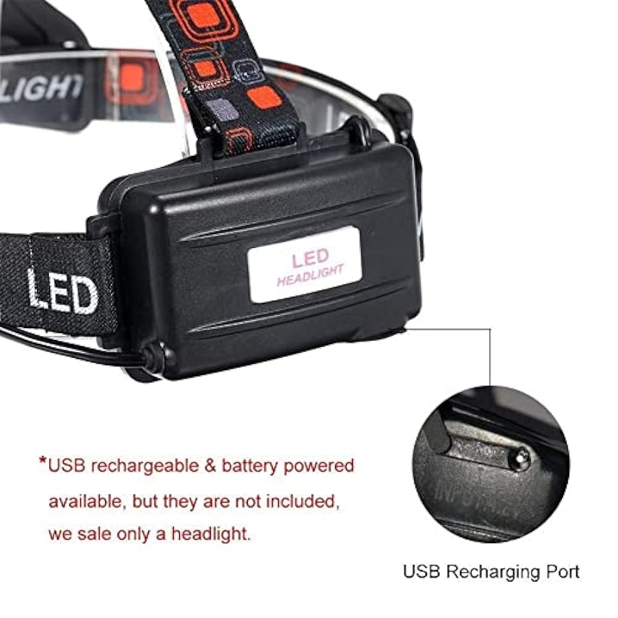 offerta speciale CNGY Torcia LED super luminosa, zoomabile, 5000 lumen, USB, ricaricabile, impermeabile, con batteria, per campeggio, escursioni, colore nero disponibili