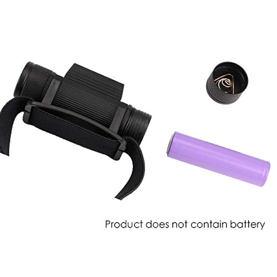 il prezzo più basso BAJIE - Lampada tascabile D25 Xm-L2 LED, 6 modalità di ricarica USB 18650, lampada tascabile da campeggio frontale con batteria senza zoom tutto per voi