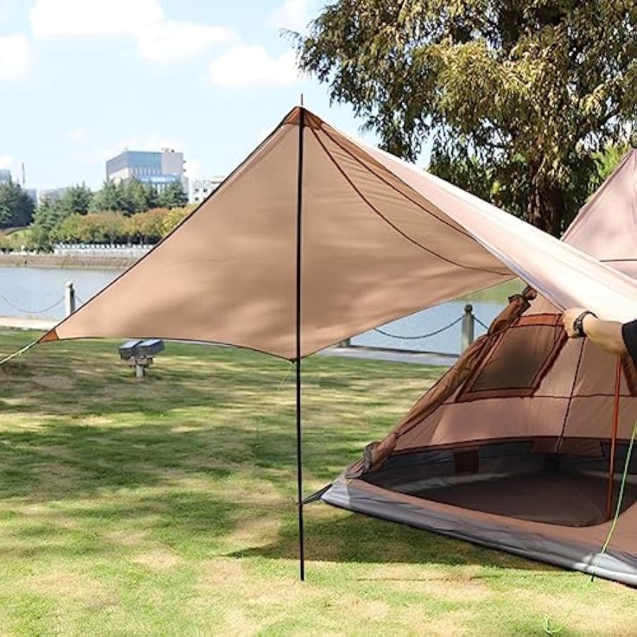 prezzi bassi 1 paio di pali per tenda, pali pieghevoli da campeggio, in lega di alluminio, asta di supporto per tenda da sole, tettoia, portico, vele da sole moda