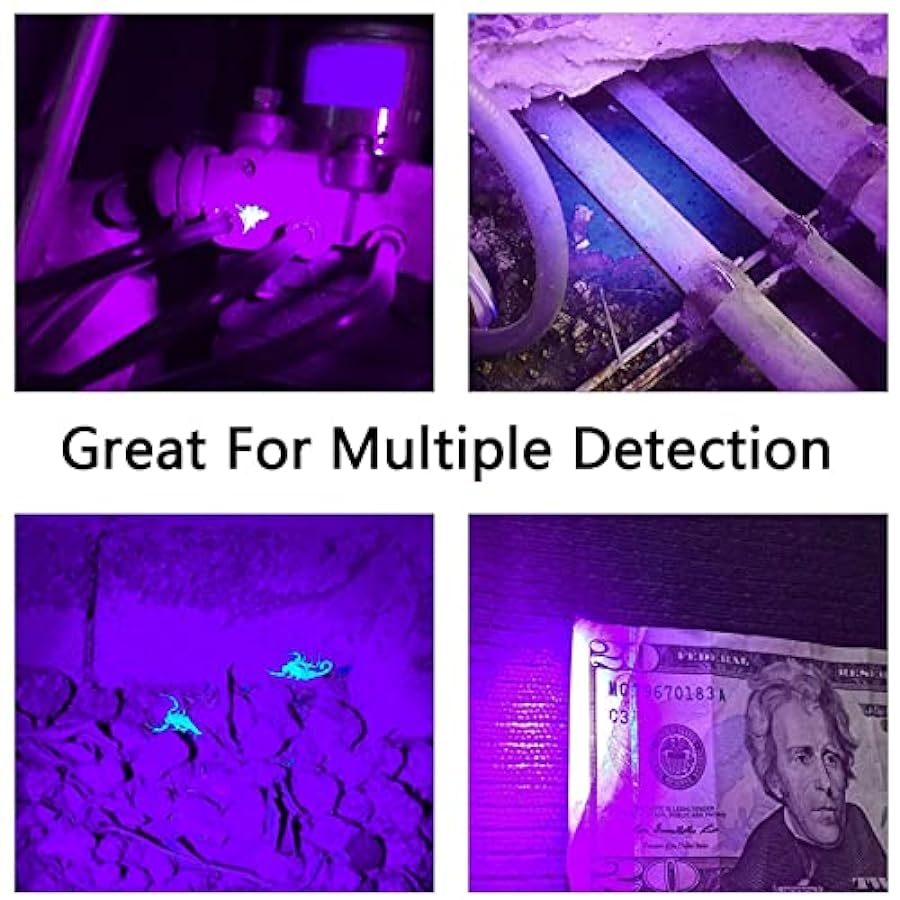acquistare Torcia UV, torcia UV portatile di grado impermeabile Prestazioni eccellenti 51 perline LED per contraffazione di marchi di fabbrica per banconote moda