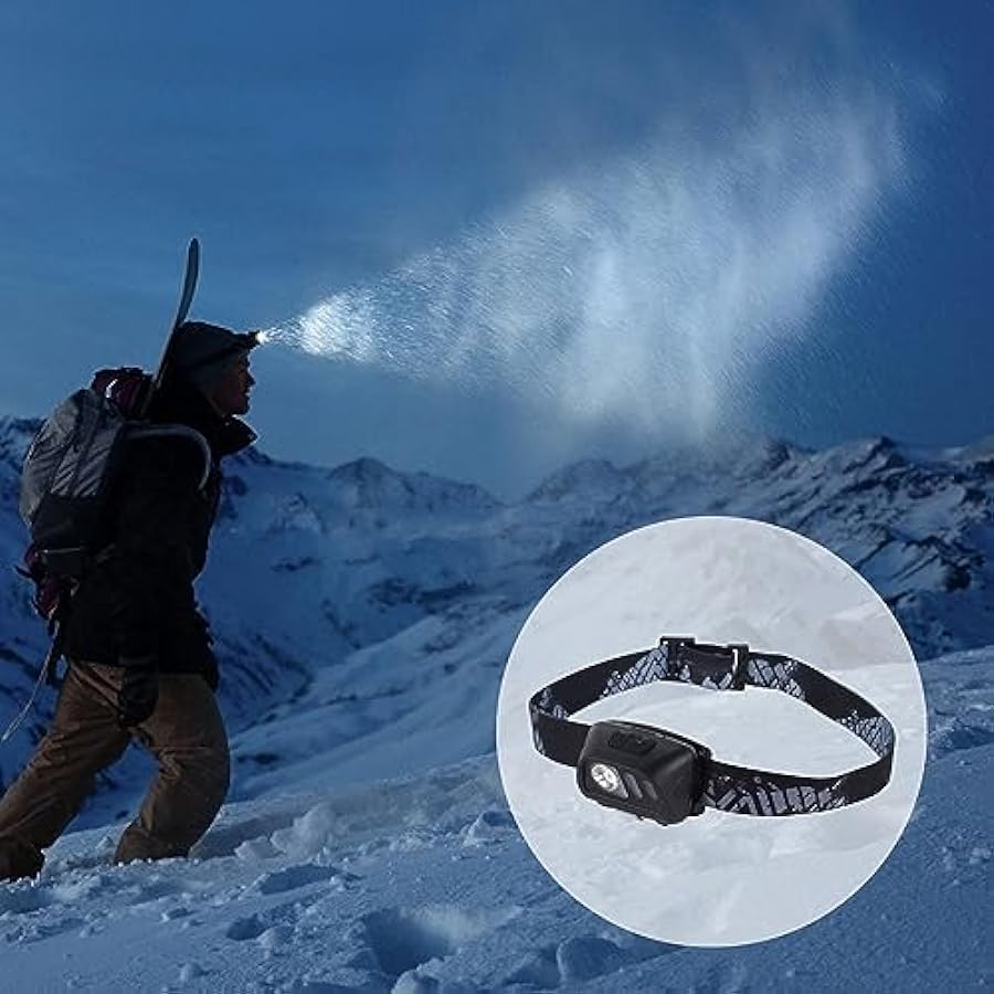 Il Best Seller Azusumi Torcia da Testa Nera 1200MAh Ultra Luminosa con Ricarica USB Sensore di Movimento Luce da Campeggio Regolabile Montata sulla Testa per Pesca All´aperto Escursionismo solo per te