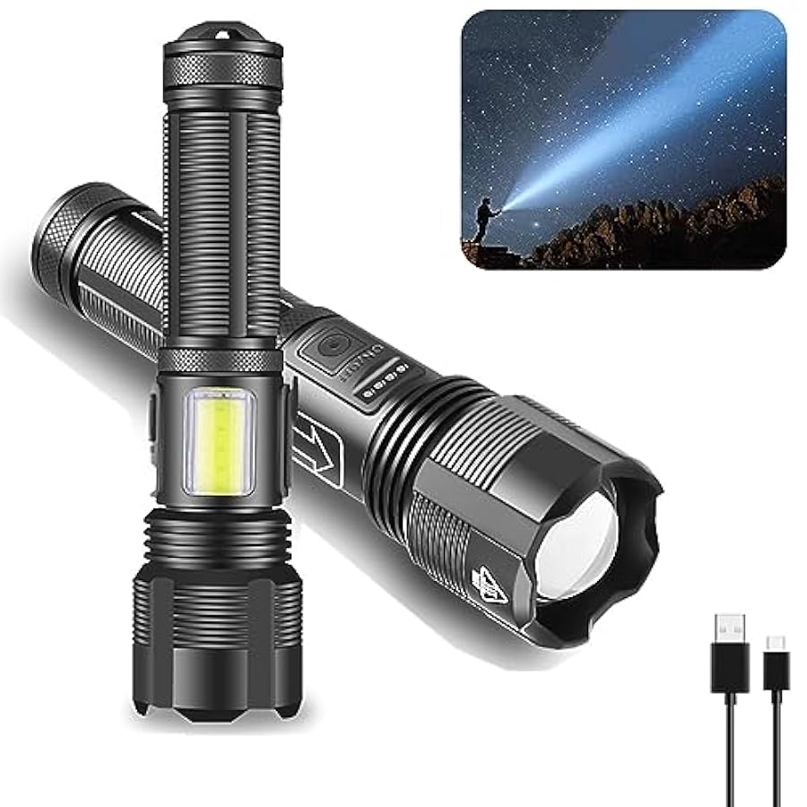Affordable LED Rechargeable Tactical Flashlight 80000 H